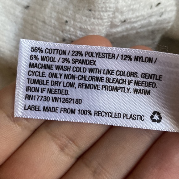 Isabel Maternity Cream Speckled Wrap Sweater - Picture 4 of 4